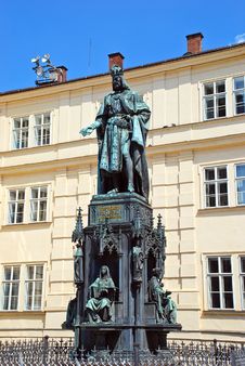 Monument To Charles IV In Prague Royalty Free Stock Photo Monument To Charles IV In Prague Royalty Free Stock Photo