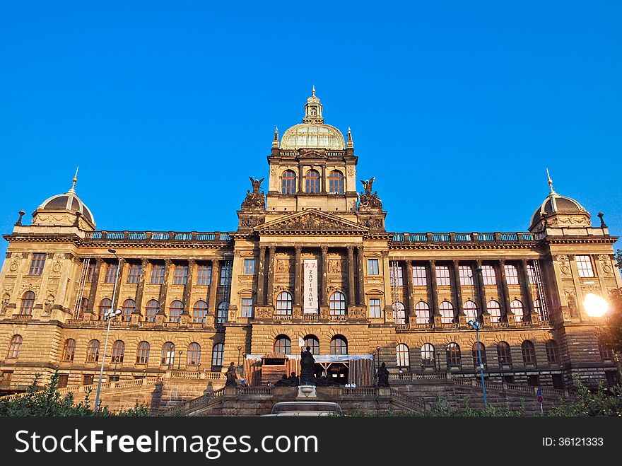 Main Building Of The National Museum In Prague