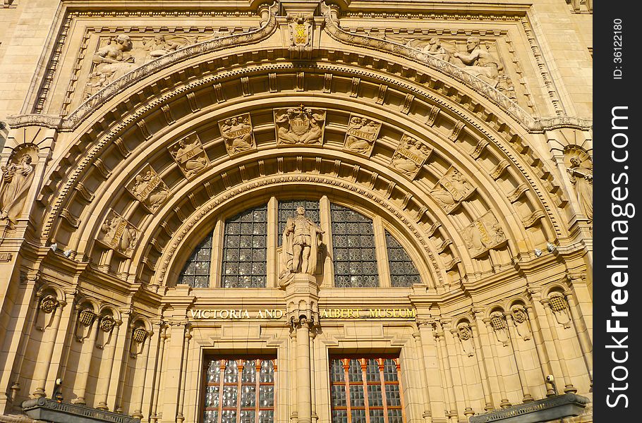 Natural History Museum facade - London