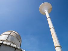 Water Tower And Cooling Tower Stock Image Water Tower And Cooling Tower Stock Image