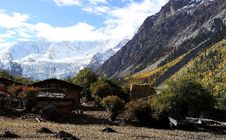 Village In The Valley Royalty Free Stock Photo Village In The Valley Royalty Free Stock Photo