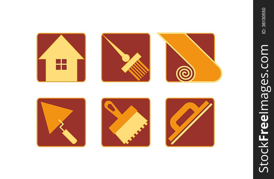 Home repair icons