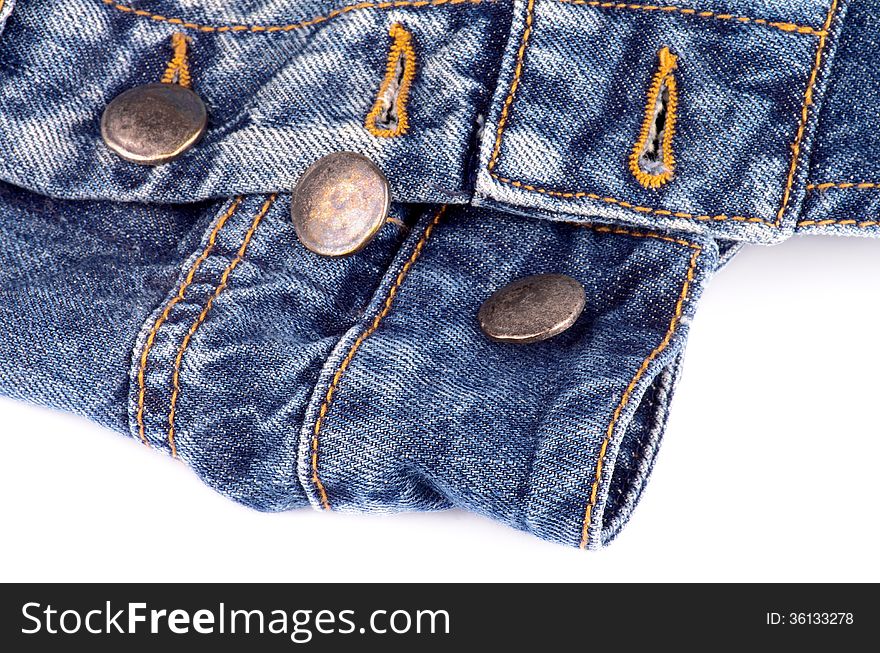 Buttons On Blue Jeans