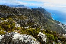 Rock And Landscape On Top Of Table Mountain South Af Stock Image Rock And Landscape On Top Of Table Mountain South Af Stock Image