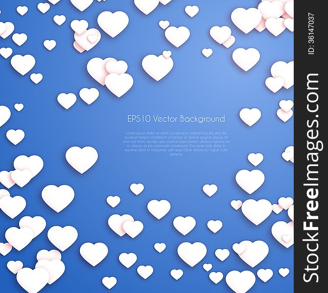 Valentines Day Hearts Background. This is file of EPS10 format.