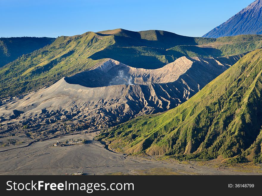 Bromo Volcano Mountain In Indonesia