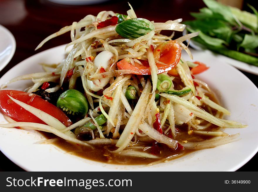 Food: Thai Papaya Salad
