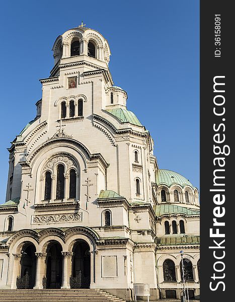 Orthodox cathedral alexander Nevsky in sofia capital of bulgaria