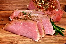 Sliced Roast Beef Stock Photos