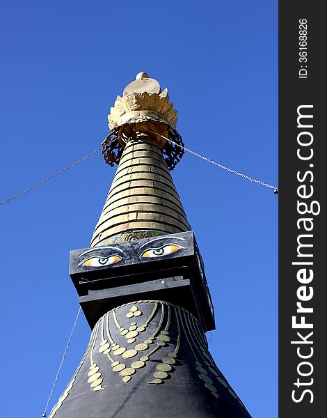 Tower in a tibetan temple