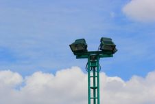 Light Poles In The Park , Spotlights Post On Blue Sky Royalty Free Stock Photography Light Poles In The Park , Spotlights Post On Blue Sky Royalty Free Stock Photography