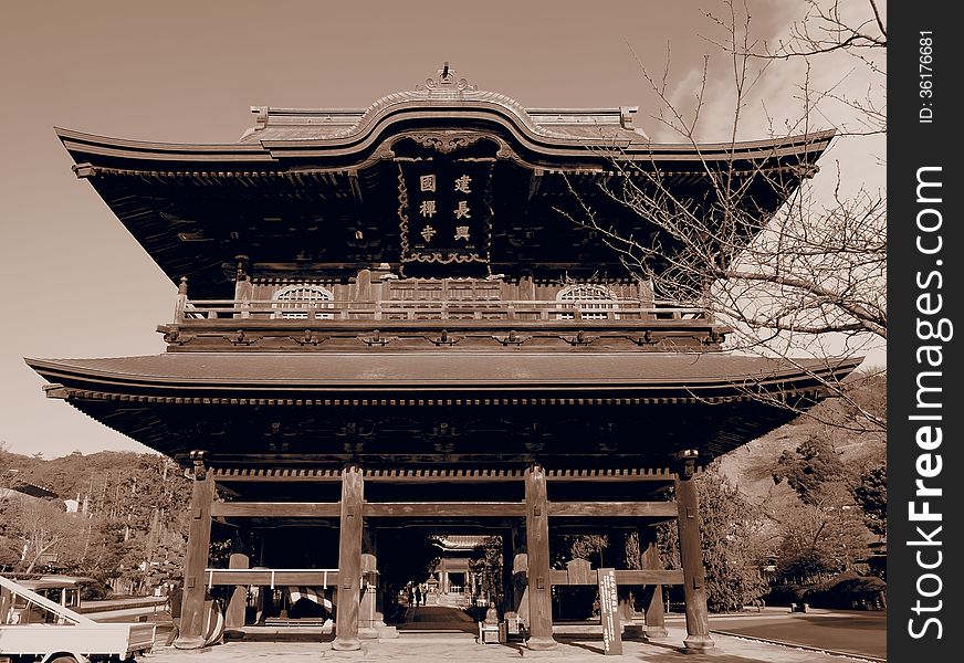 Sepia Temple