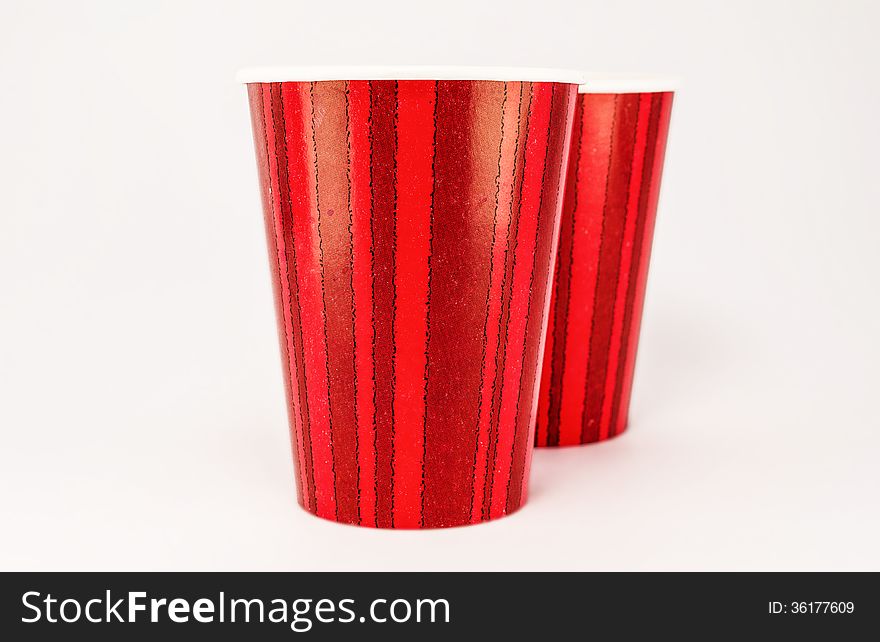 Red Cup isolated on the white