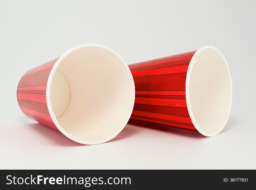 Red Cup isolated on the white