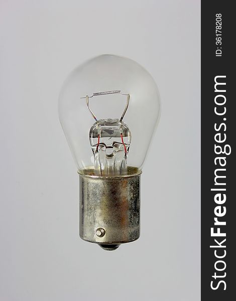 Perfect Lightbulb - Lightbulb with Reflection Isolated on White. Perfect Lightbulb - Lightbulb with Reflection Isolated on White
