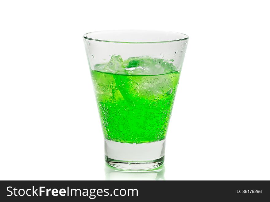 Mojito in a glass with ice