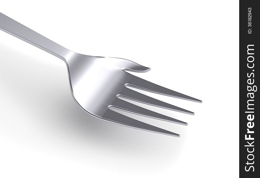 Fork representing a open hand begging for food. Fork representing a open hand begging for food