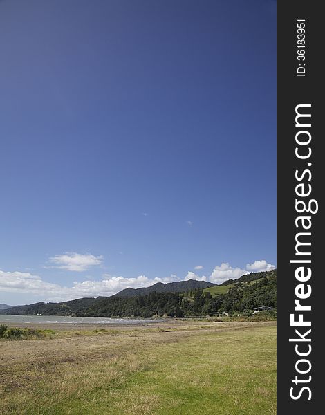 Image of the coastline in Tapu, Coromandel, New Zealand - travel and tourism. Image of the coastline in Tapu, Coromandel, New Zealand - travel and tourism.