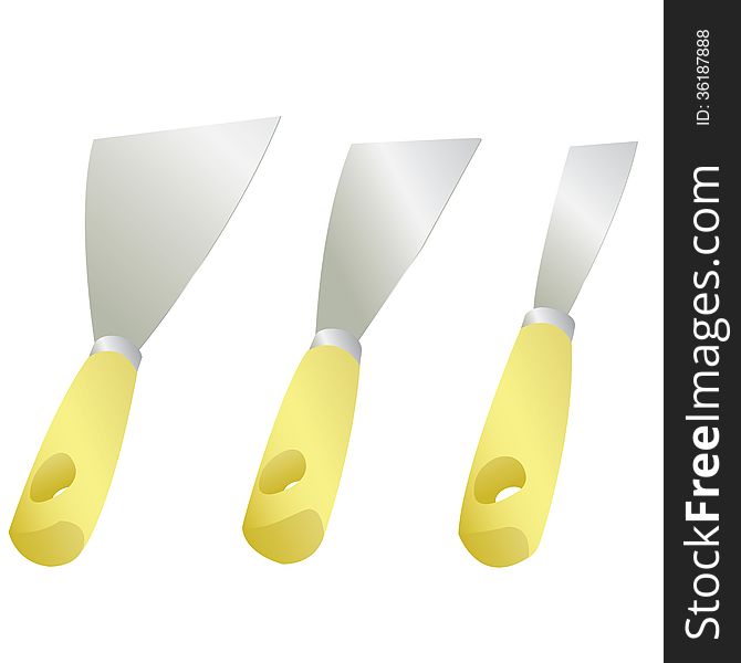 Putty Trowel Vector