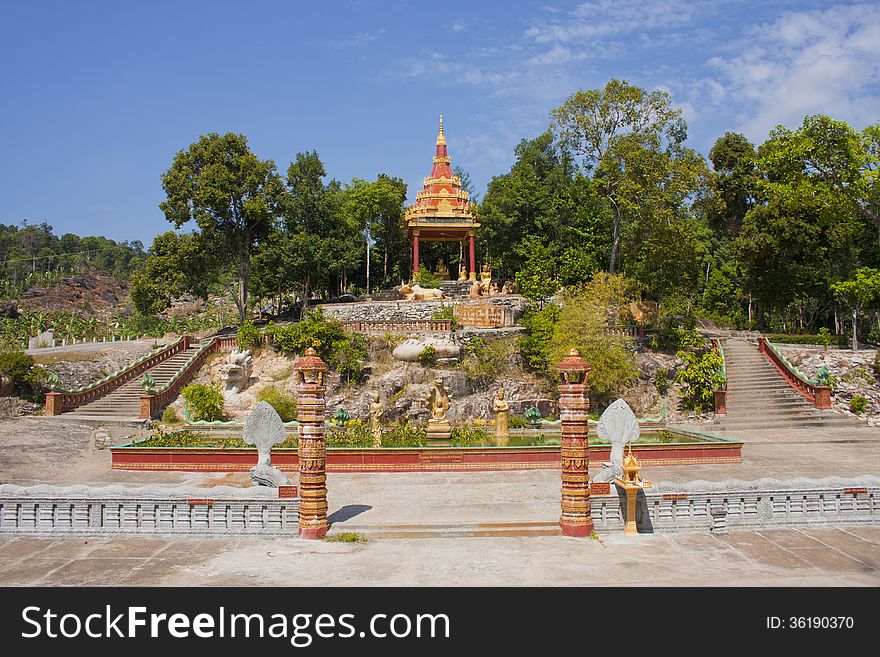 Budist temple near naval base in Cambodia. Budist temple near naval base in Cambodia