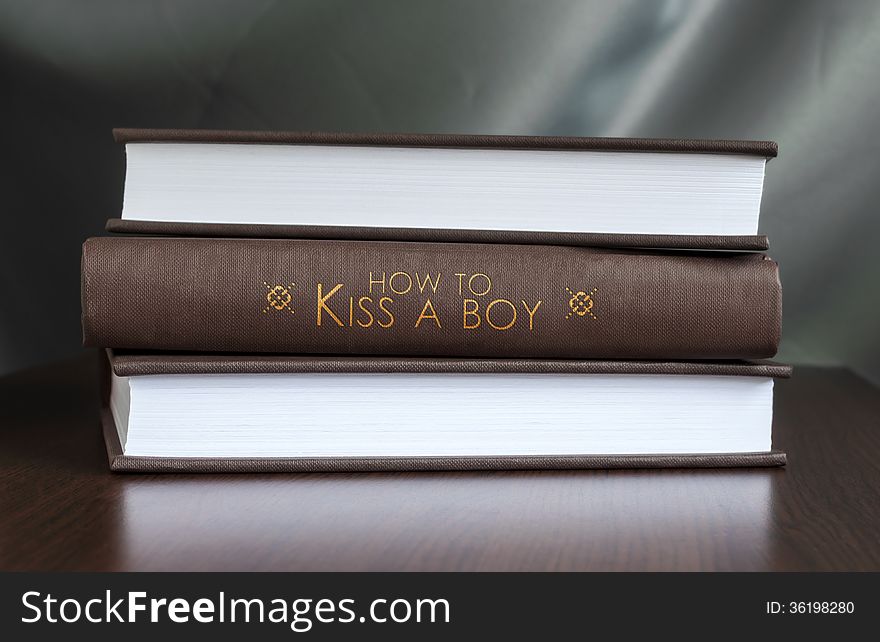 How To Kiss A Boy. Book Concept.