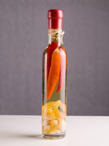 Red Peppers, Garlic Ang Onion Stock Photography Red Peppers, Garlic Ang Onion Stock Photography