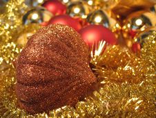 Bronze Christmas Toy Royalty Free Stock Images Bronze Christmas Toy Royalty Free Stock Images