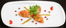 Salmon Tartar Stock Photography Salmon Tartar Stock Photography