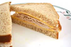 Isolated Turkey Sandwich On Whole Grain Bread Stock Images Isolated Turkey Sandwich On Whole Grain Bread Stock Images