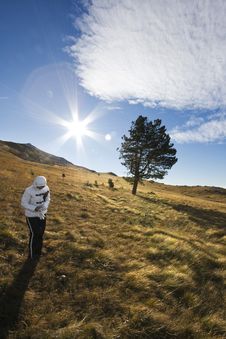 Couple Hiking Up The Hills Royalty Free Stock Photo Couple Hiking Up The Hills Royalty Free Stock Photo