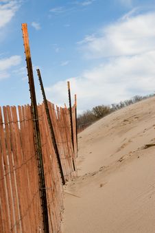 Beach Sand Fence Royalty Free Stock Images Beach Sand Fence Royalty Free Stock Images
