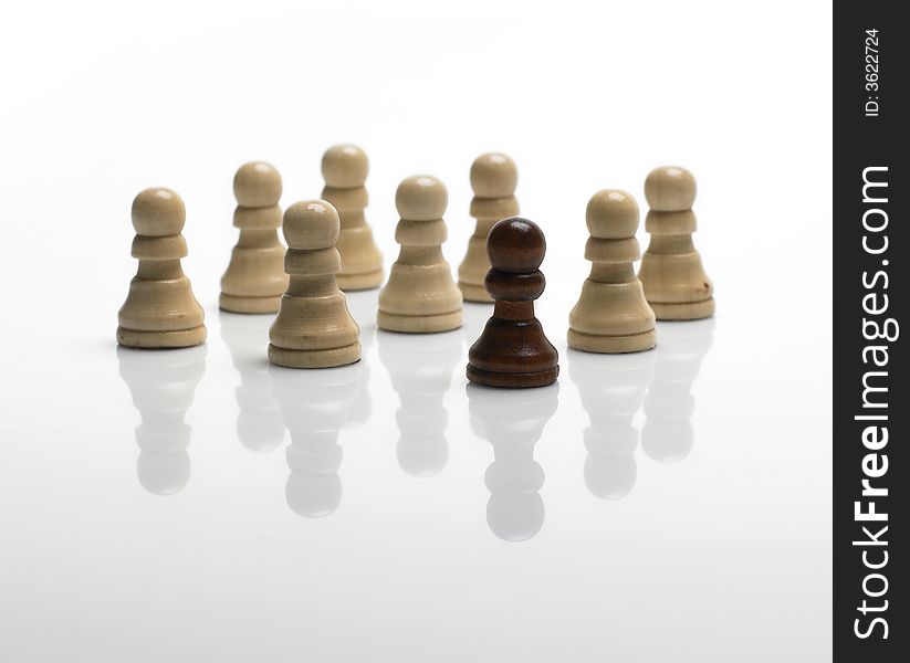 Chess Pawns / Standing Out Of The Crowd