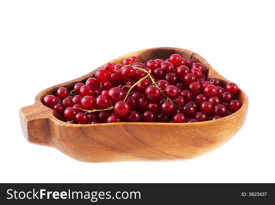 Bowl of red currant.