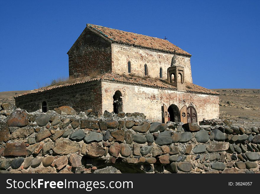 Georgian Church With A Wall