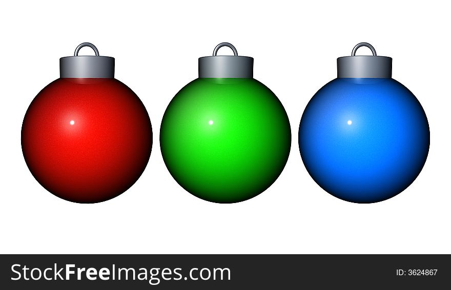 Multicolor christmas balls for simple design