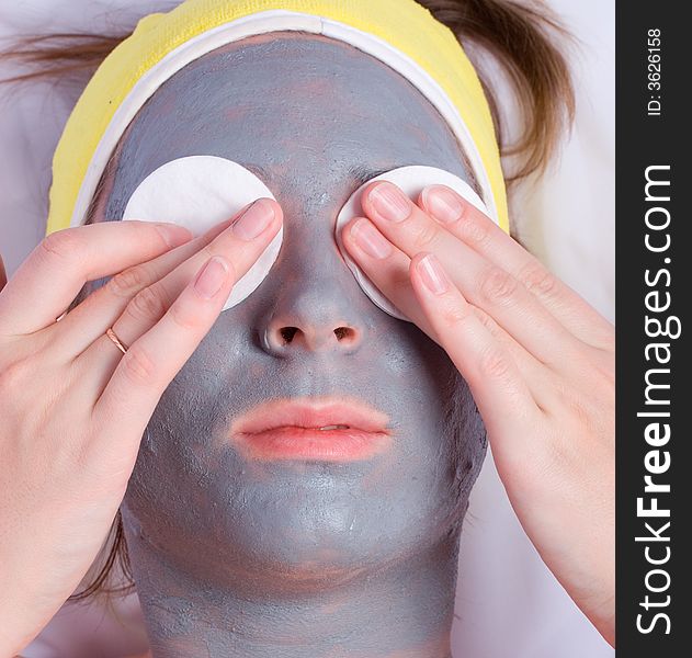 Beauty Facial Masque at Day Spa. Beauty Facial Masque at Day Spa