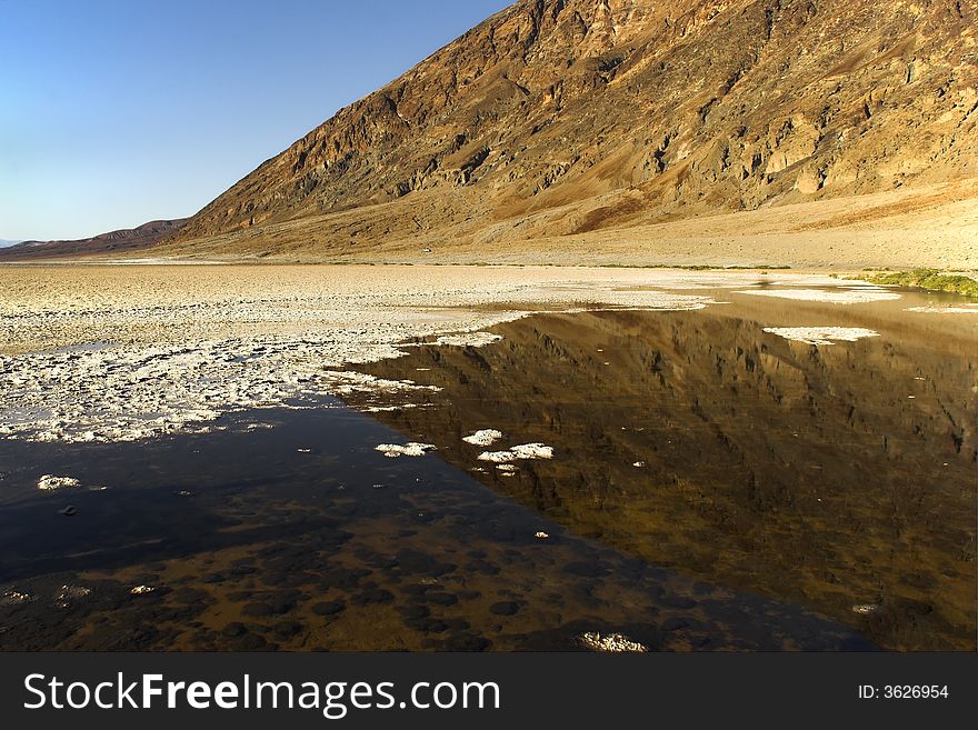 The well-known place in Death valley in the USA. The well-known place in Death valley in the USA