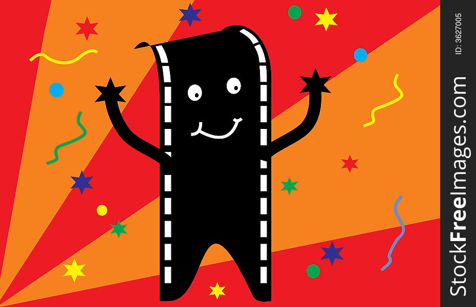 Film Man With A Party Background