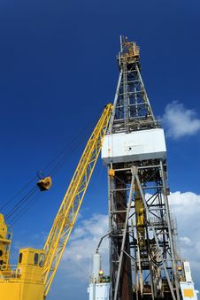 Derrick Of Offshore Jack Up Oil Drilling Rig - Free Stock Images ...