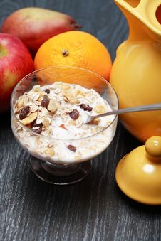 Bowl With Muesli Stock Photo Bowl With Muesli Stock Photo