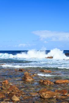 Free Coastline And High Wave At Cape Of Good Hope Stock Images - 36216084