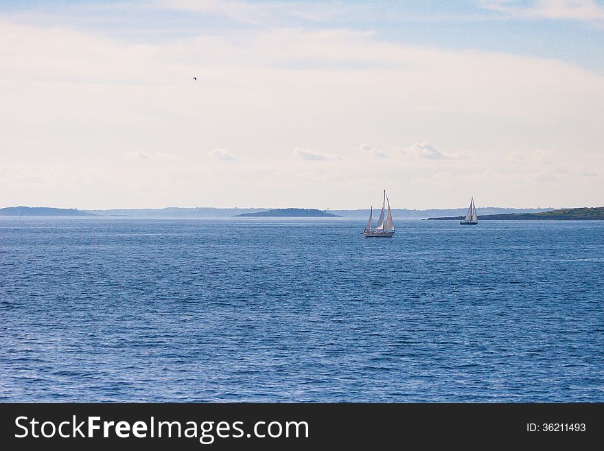 Two Sailboats