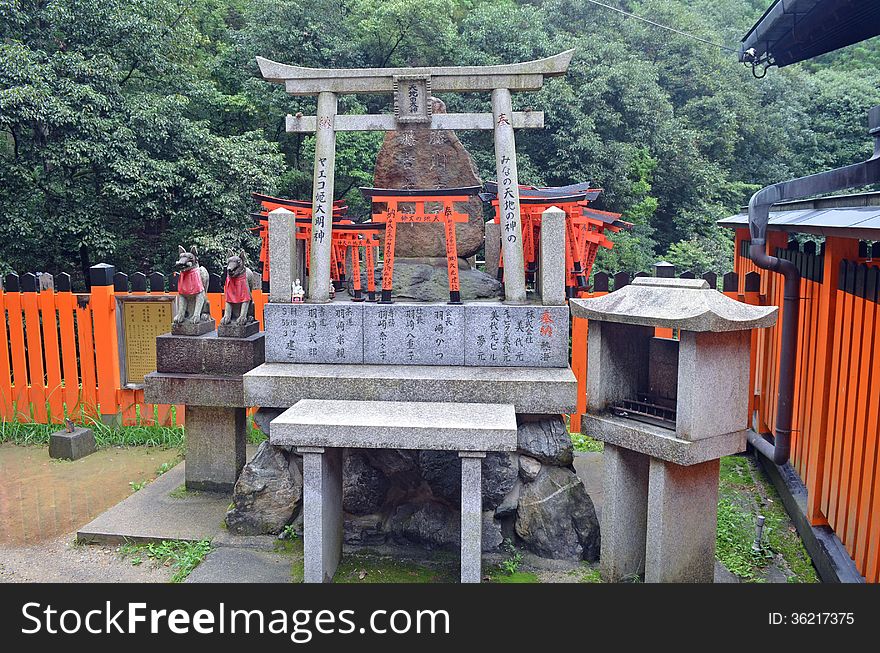 Torri Gates In Kyoto