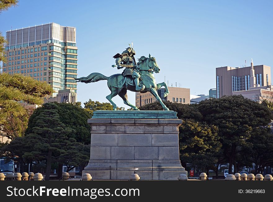 Japanese Samurai Statue