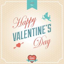 Happy Valentines Day Card Royalty Free Stock Images