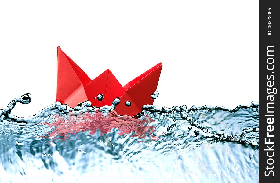 Red Paper Boat