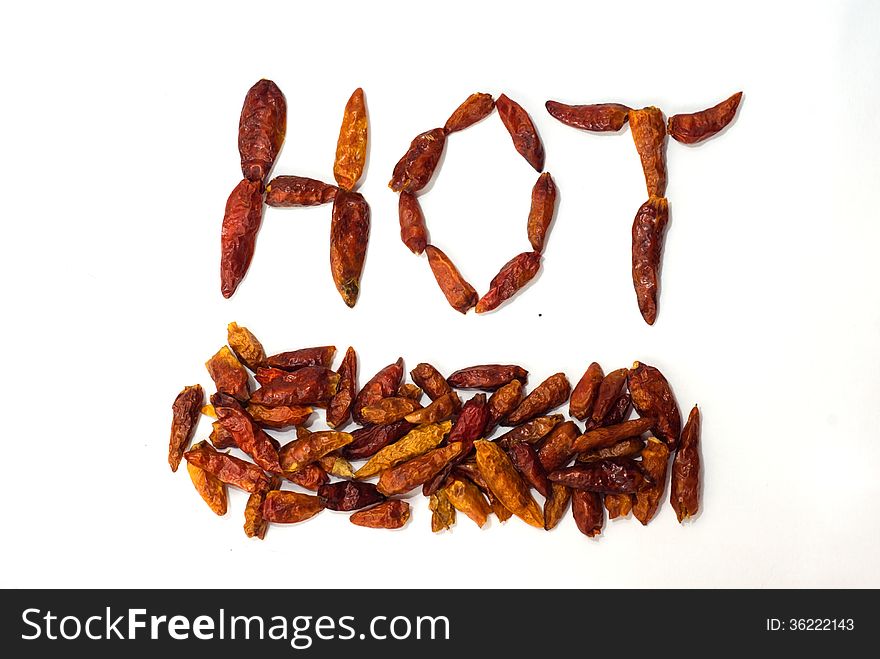 Dried red peppers chilli hot. Dried red peppers chilli hot