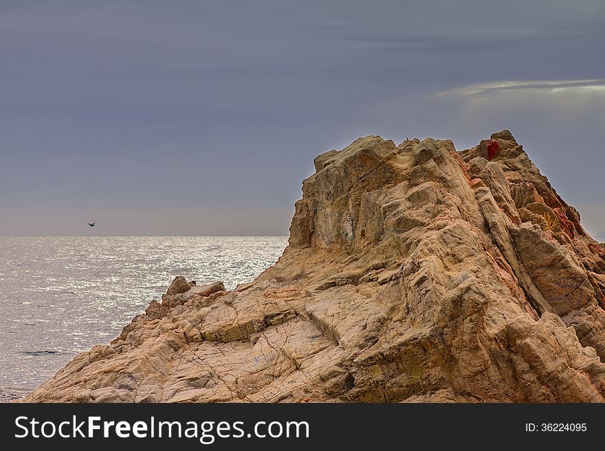 Rocks in the sea, Spain