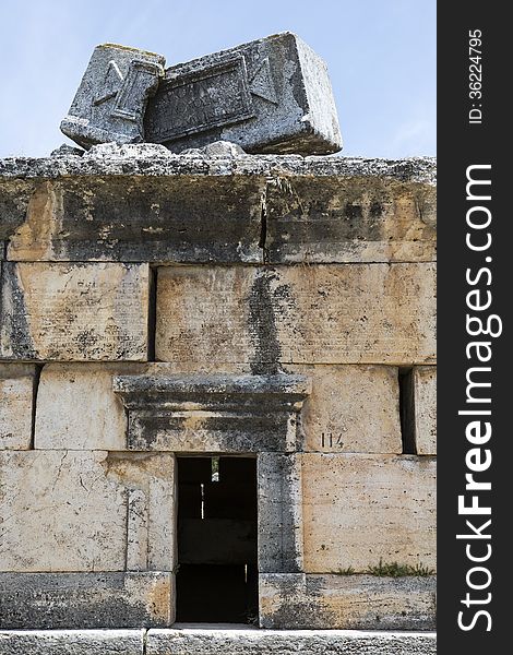 Ruins In Northern Necropolis Of Hierapoli, Denizli, Turkey