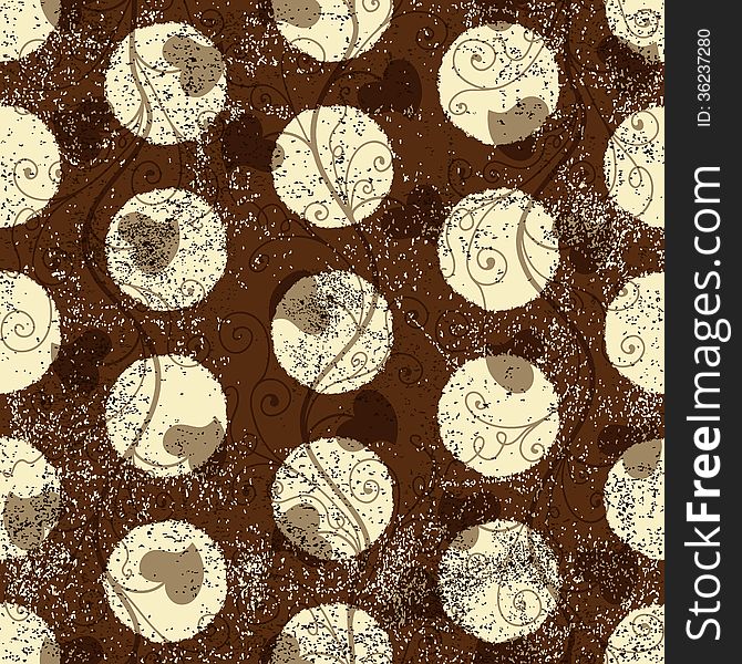 Seamless Grungy Brown Pattern